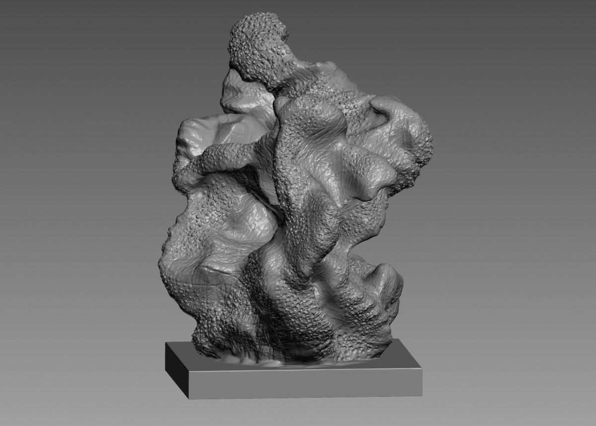 Modern Abstract Decorative sculpture 3d print model 3D print model_54