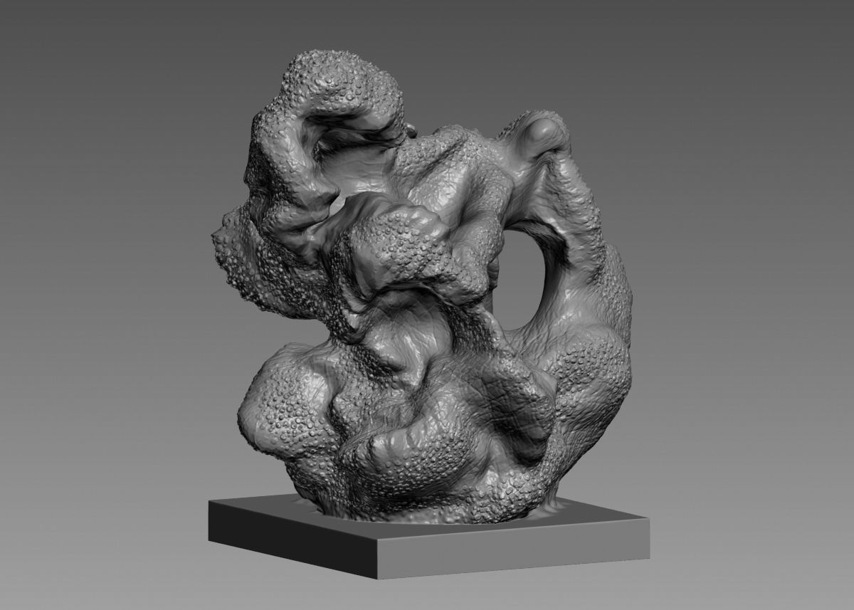 Modern Abstract Decorative sculpture 3d print model 3D print model_8
