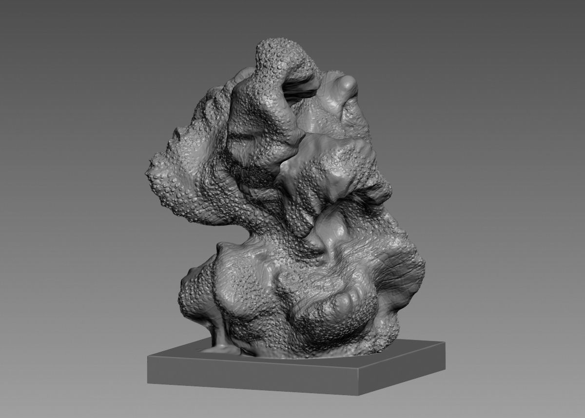 Modern Abstract Decorative sculpture 3d print model 3D print model_11
