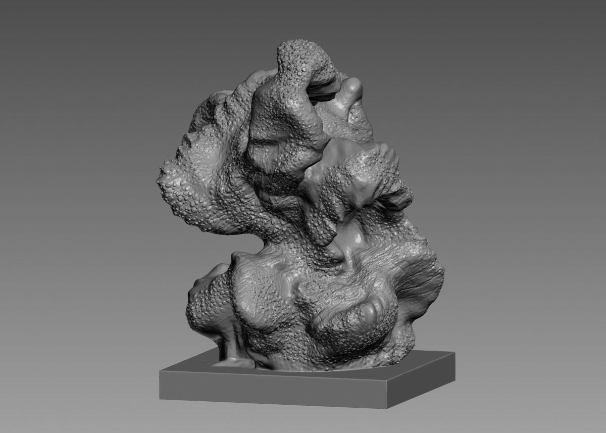 Modern Abstract Decorative sculpture 3d print model 3D print model_12