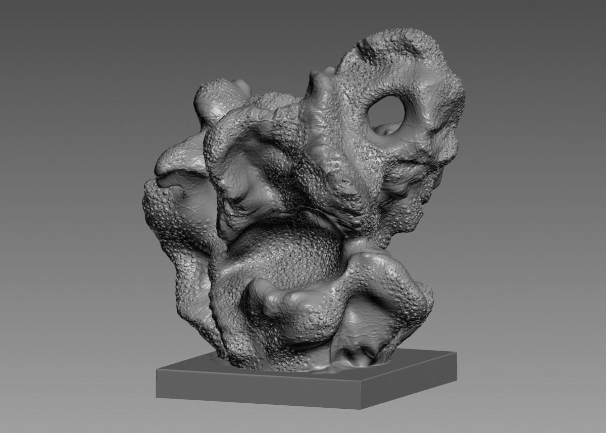Modern Abstract Decorative sculpture 3d print model 3D print model_30
