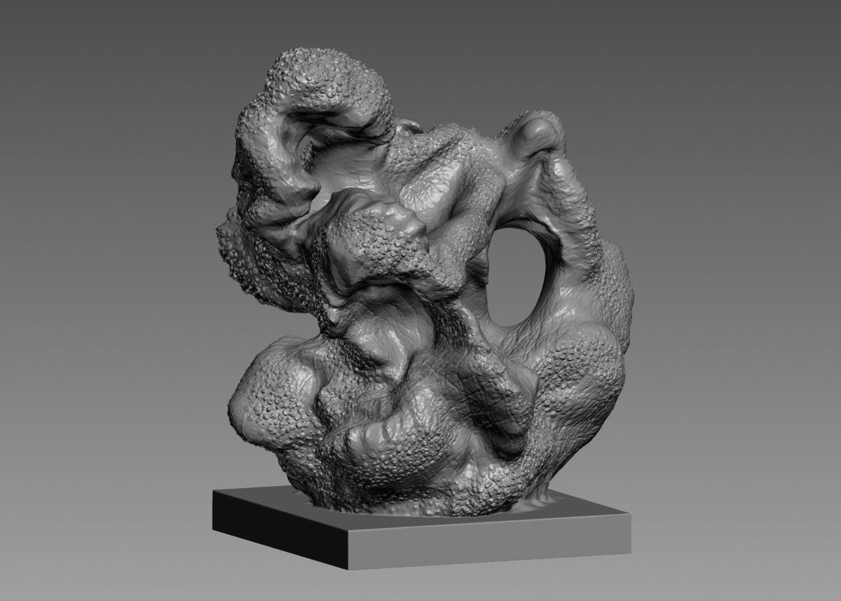 Modern Abstract Decorative sculpture 3d print model 3D print model_19