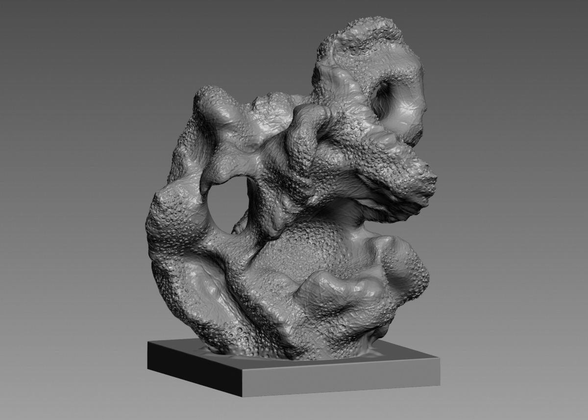 Modern Abstract Decorative sculpture 3d print model 3D print model_37