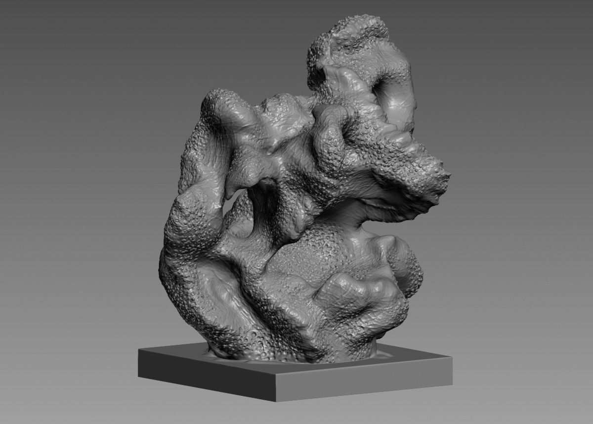 Modern Abstract Decorative sculpture 3d print model 3D print model_33