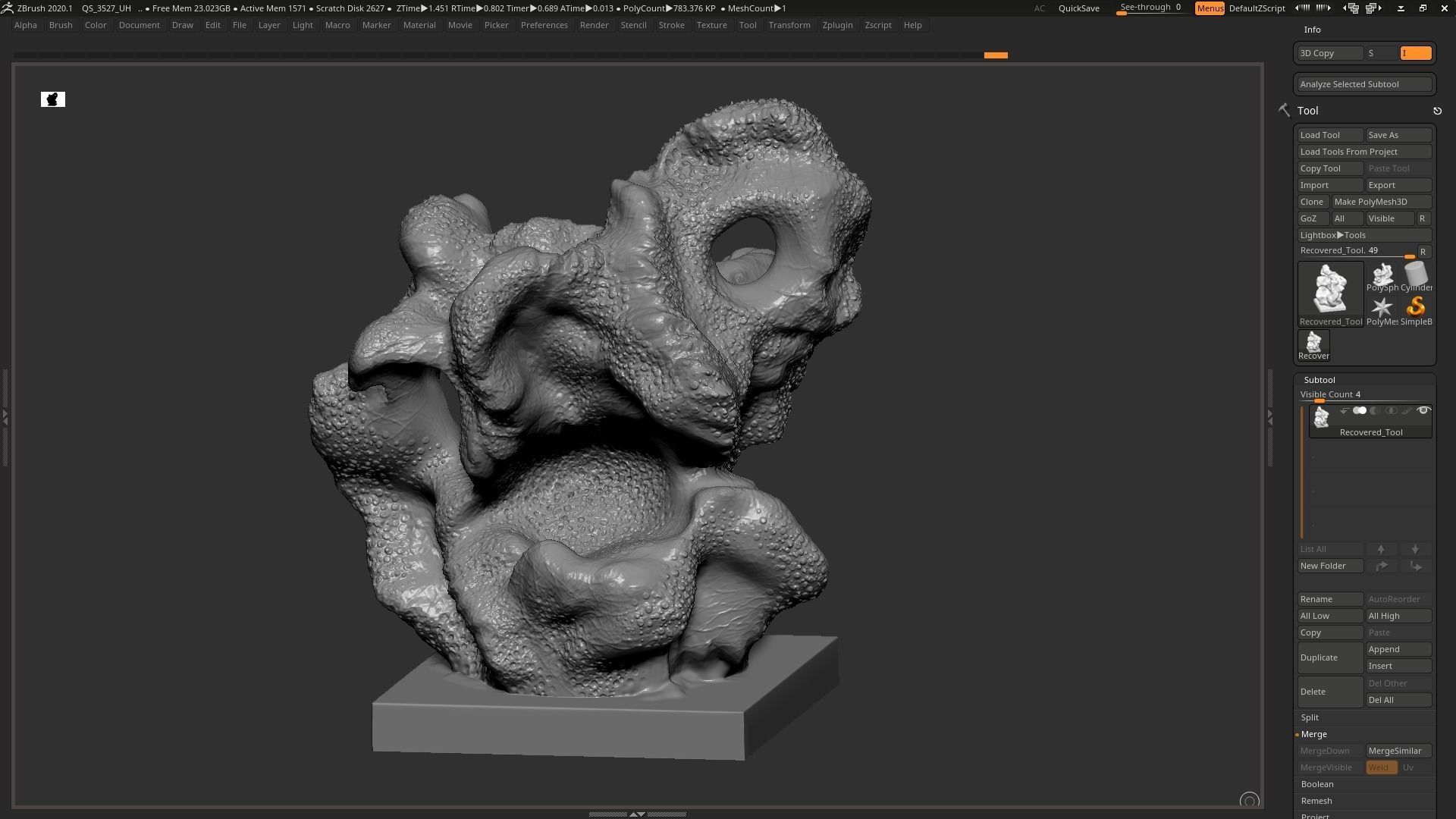 Modern Abstract Decorative sculpture 3d print model 3D print model_4