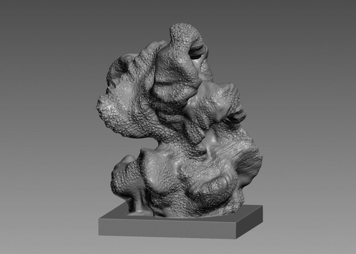 Modern Abstract Decorative sculpture 3d print model 3D print model_13
