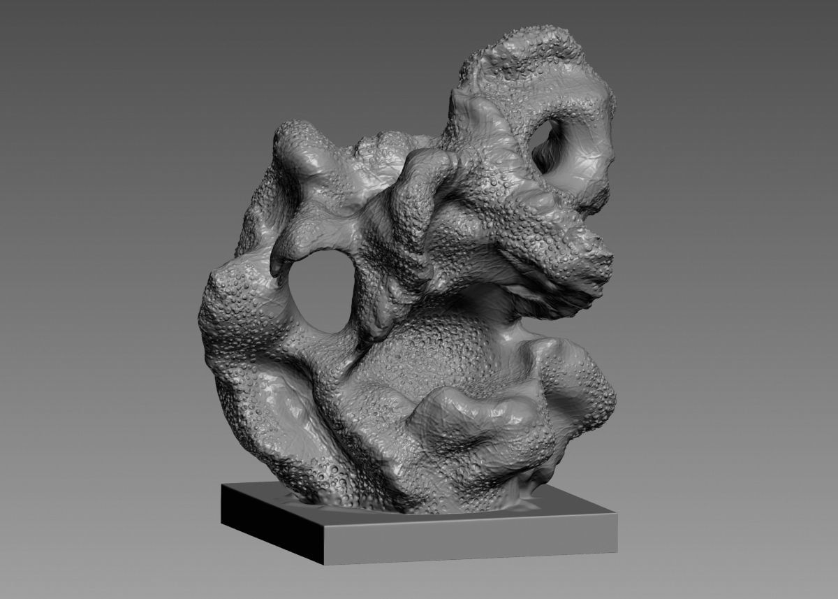 Modern Abstract Decorative sculpture 3d print model 3D print model_35