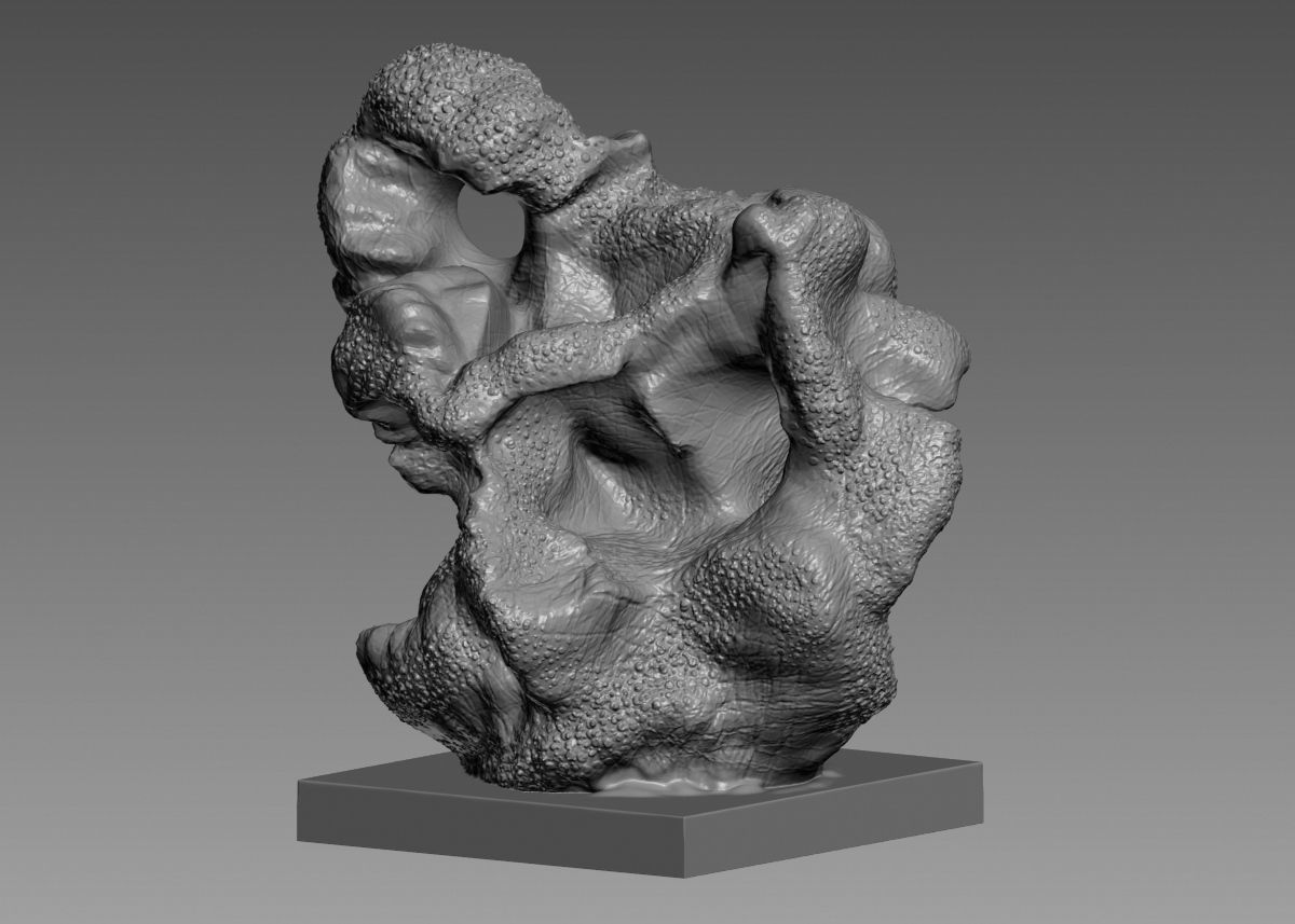 Modern Abstract Decorative sculpture 3d print model 3D print model_52