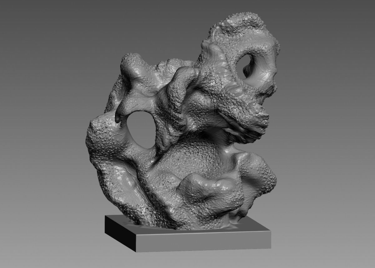 Modern Abstract Decorative sculpture 3d print model 3D print model_39