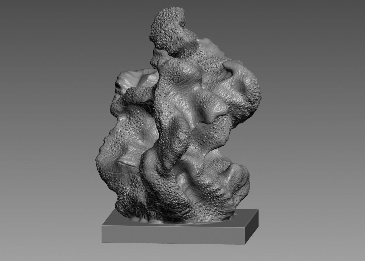 Modern Abstract Decorative sculpture 3d print model 3D print model_58