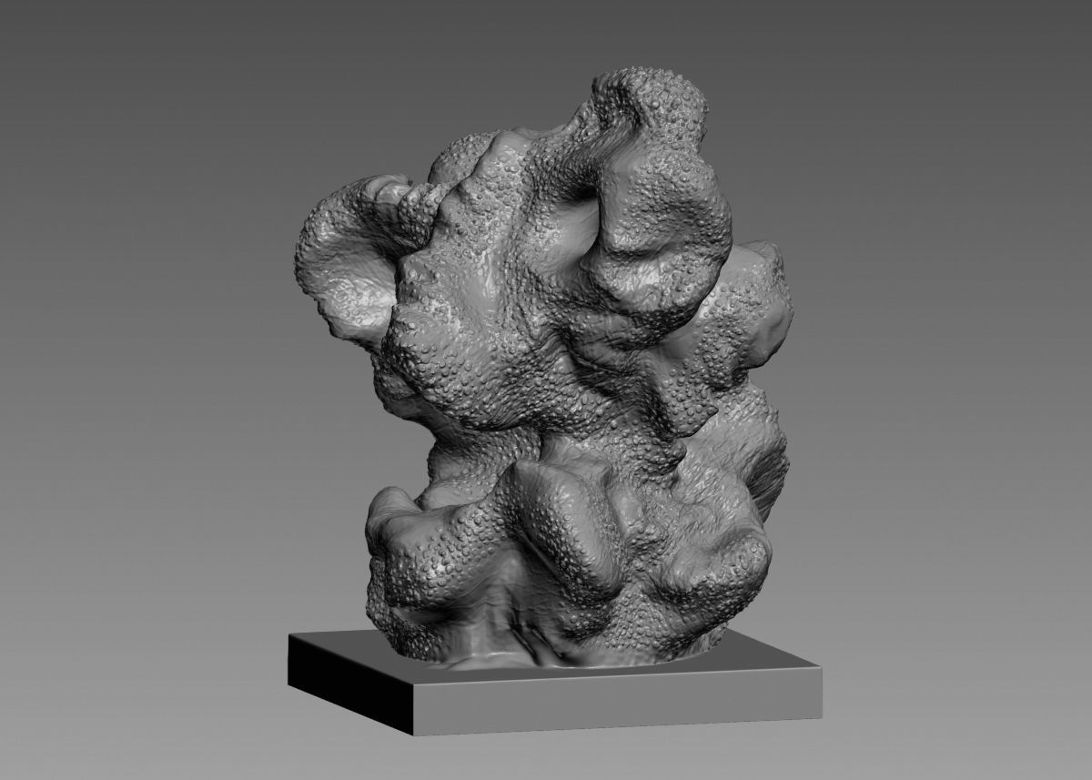 Modern Abstract Decorative sculpture 3d print model 3D print model_31