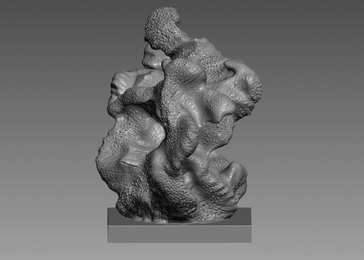 Modern Abstract Decorative sculpture 3d print model 3D print model_43