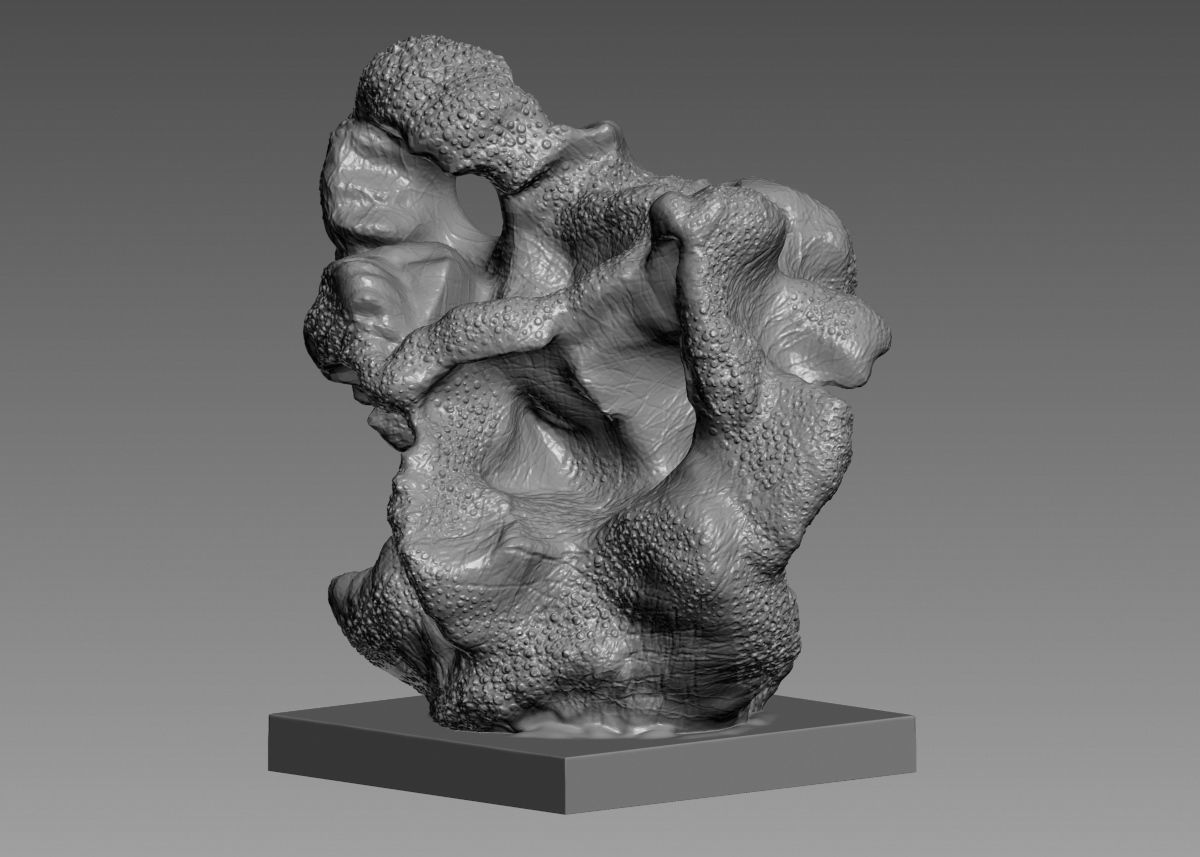 Modern Abstract Decorative sculpture 3d print model 3D print model_49