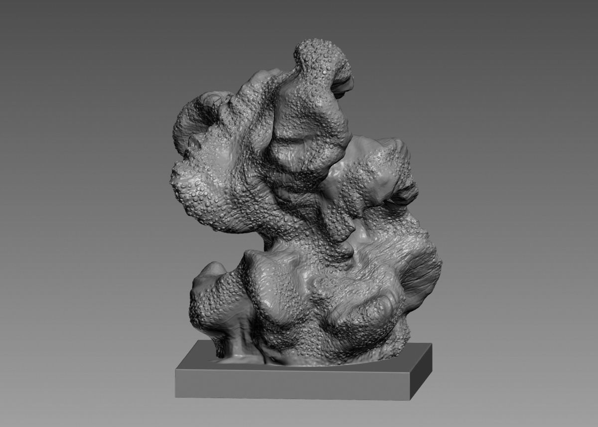 Modern Abstract Decorative sculpture 3d print model 3D print model_15