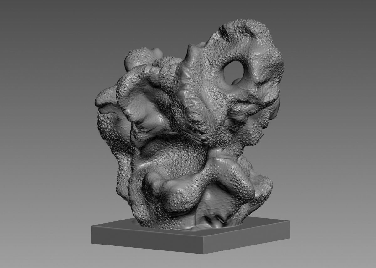 Modern Abstract Decorative sculpture 3d print model 3D print model_23