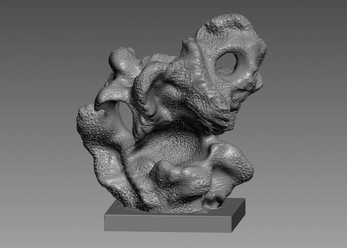 Modern Abstract Decorative sculpture 3d print model 3D print model_38