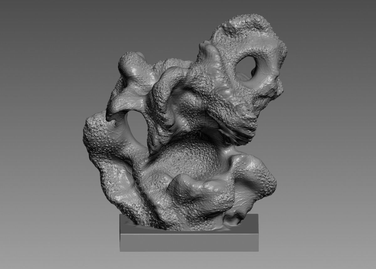 Modern Abstract Decorative sculpture 3d print model 3D print model_34