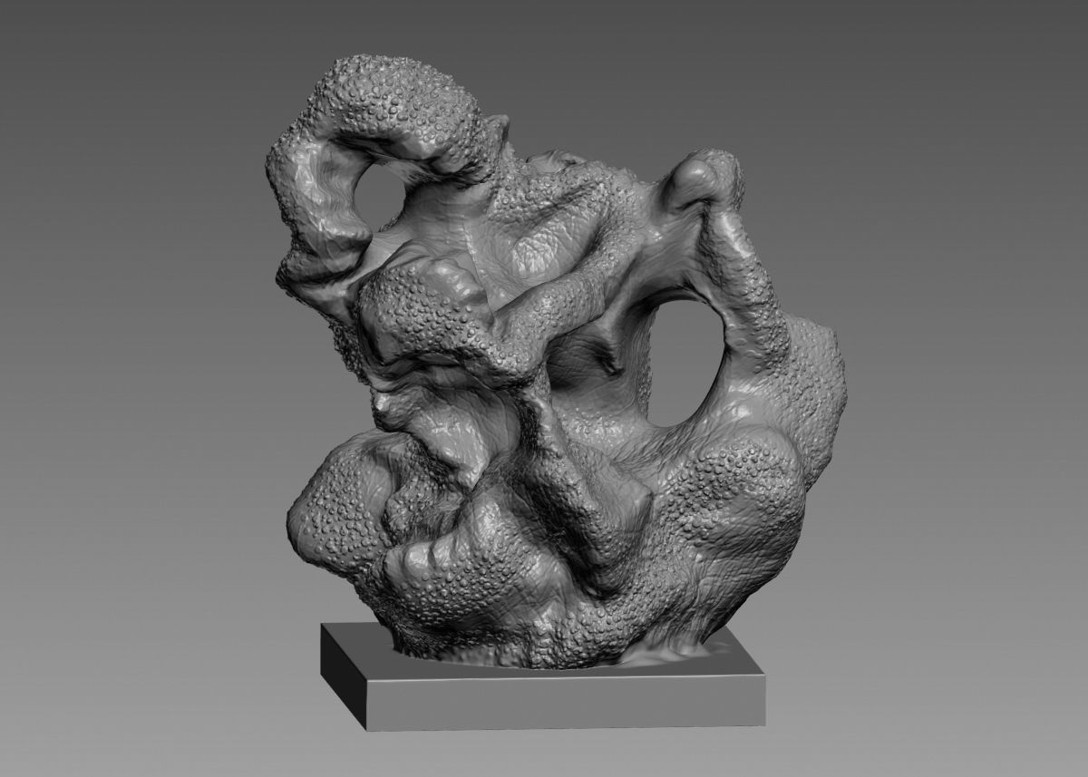 Modern Abstract Decorative sculpture 3d print model 3D print model_66