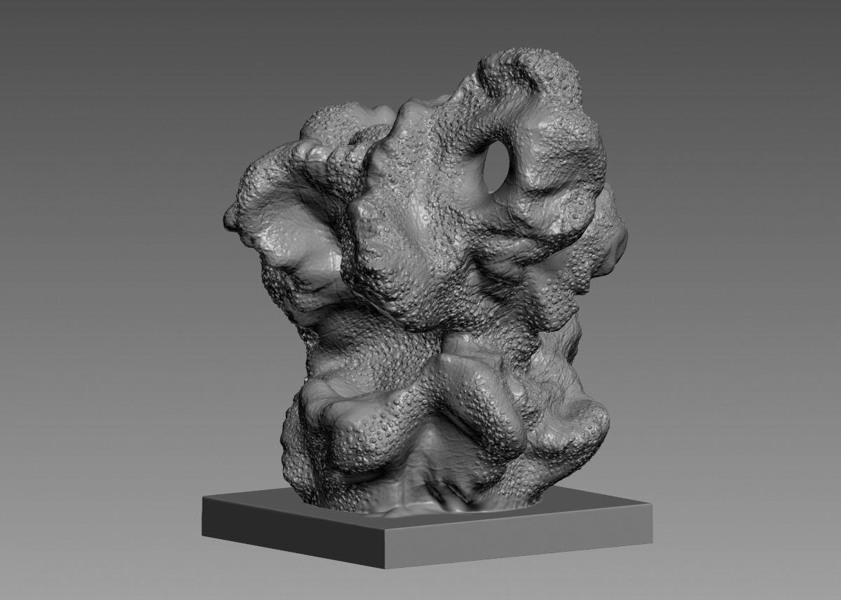 Modern Abstract Decorative sculpture 3d print model 3D print model_21