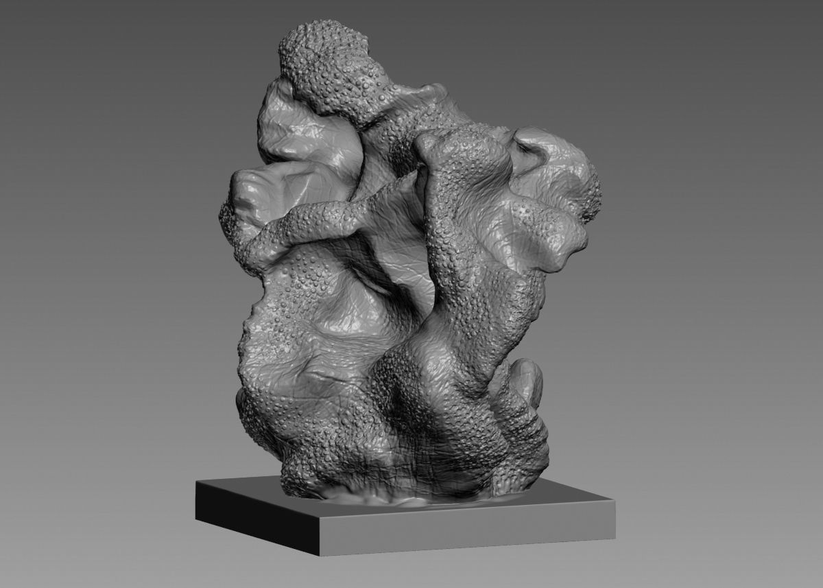 Modern Abstract Decorative sculpture 3d print model 3D print model_57