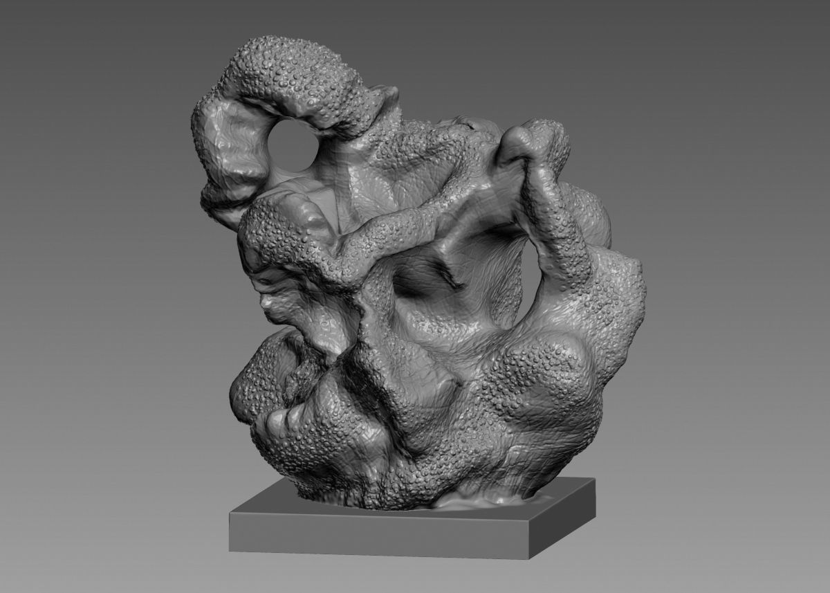 Modern Abstract Decorative sculpture 3d print model 3D print model_62