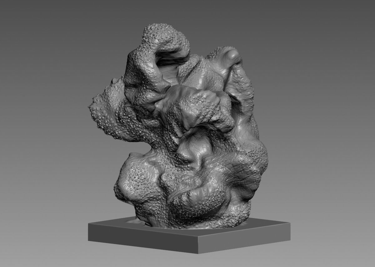 Modern Abstract Decorative sculpture 3d print model 3D print model_6