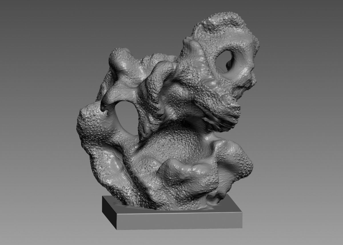 Modern Abstract Decorative sculpture 3d print model 3D print model_36