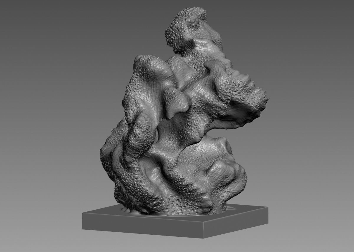 Modern Abstract Decorative sculpture 3d print model 3D print model_46