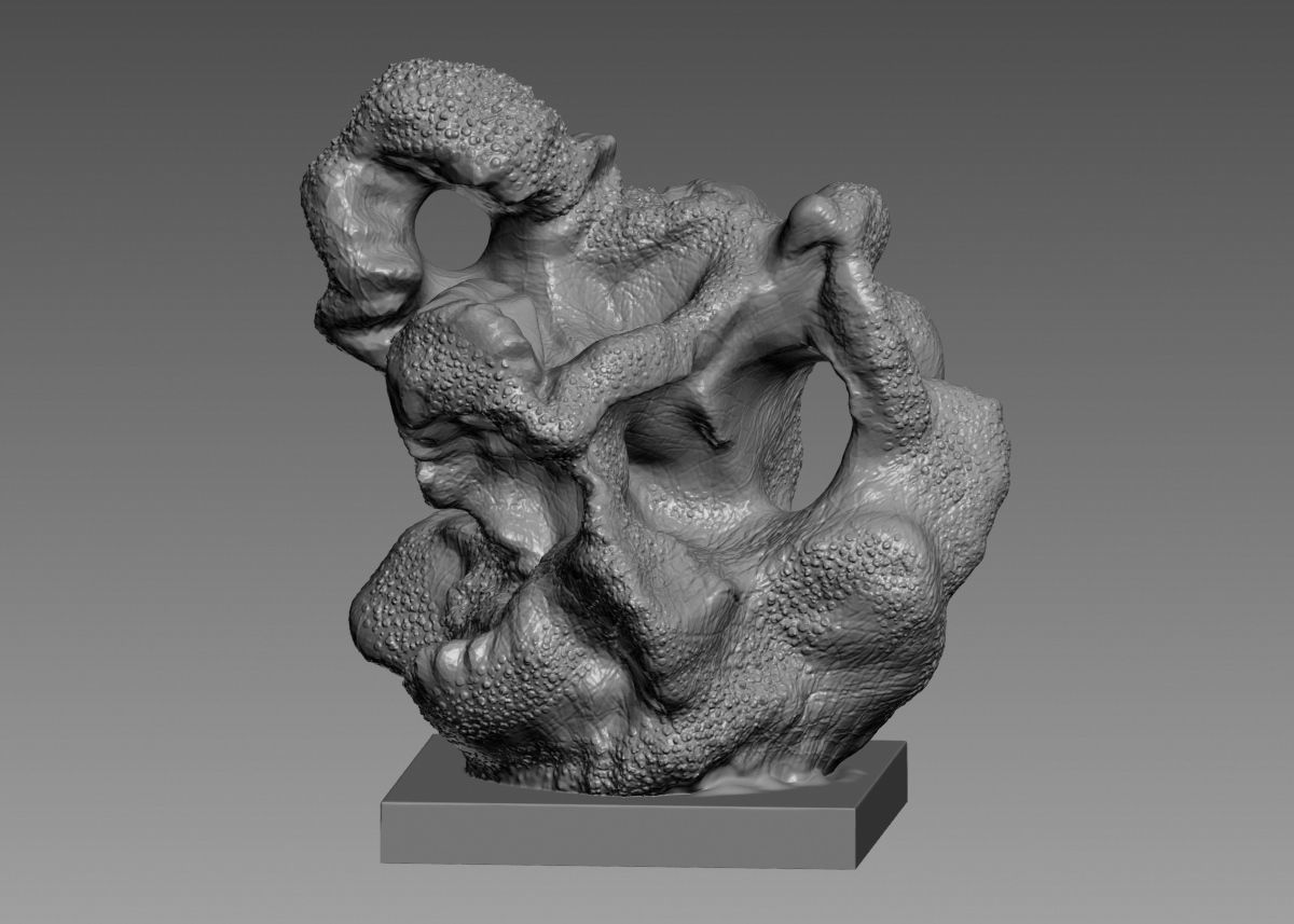 Modern Abstract Decorative sculpture 3d print model 3D print model_63