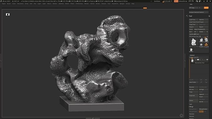 Modern Abstract Decorative sculpture 3d print model 3D print model