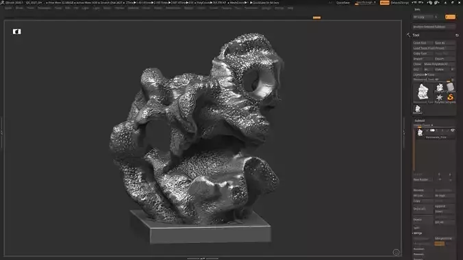 Modern Abstract Decorative sculpture 3d print model 3D print model