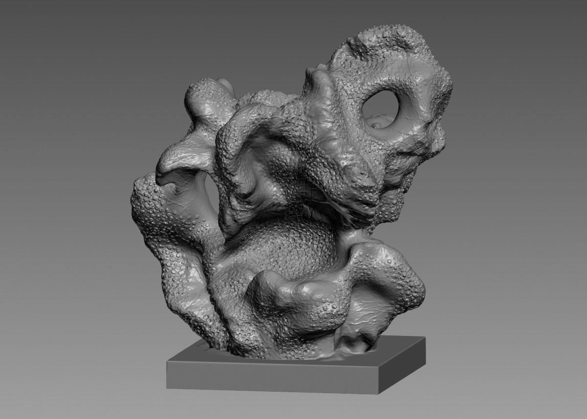 Modern Abstract Decorative sculpture 3d print model 3D print model_29
