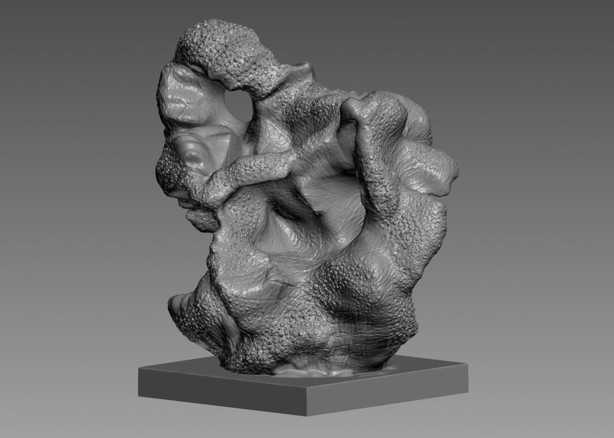Modern Abstract Decorative sculpture 3d print model 3D print model_47