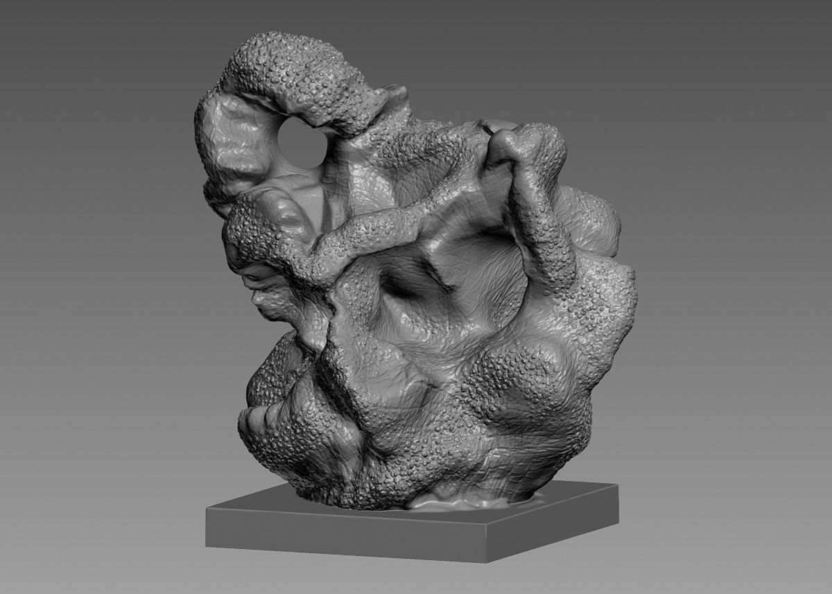 Modern Abstract Decorative sculpture 3d print model 3D print model_59