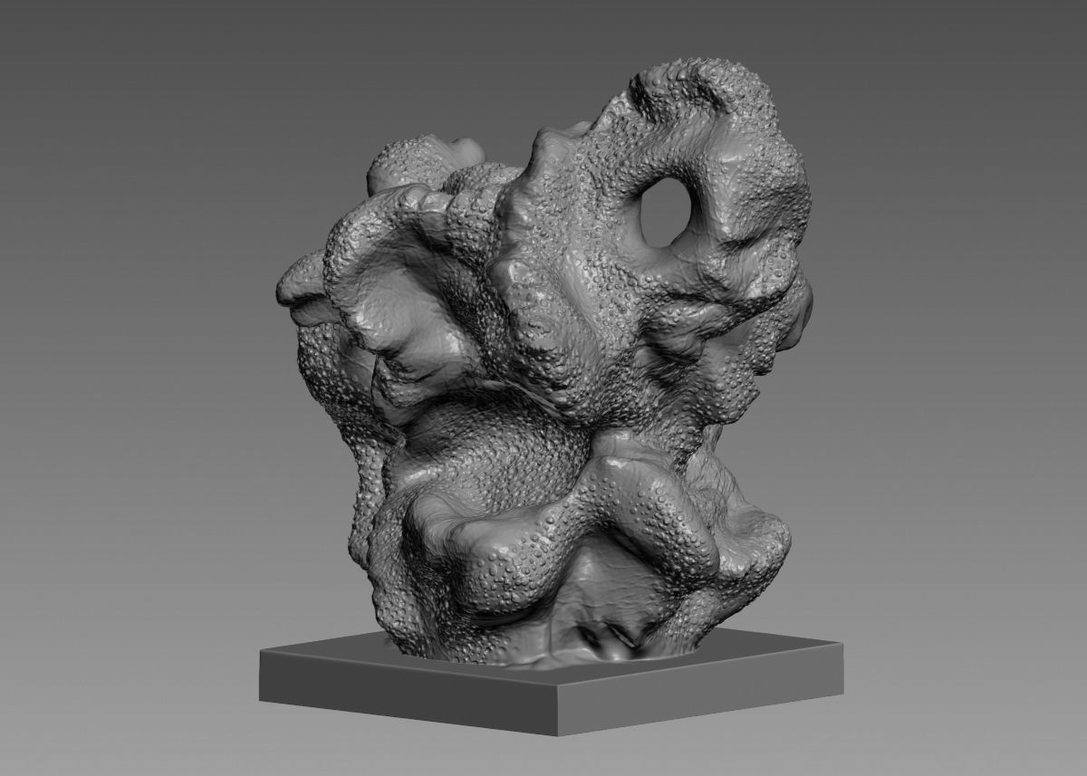 Modern Abstract Decorative sculpture 3d print model 3D print model_26