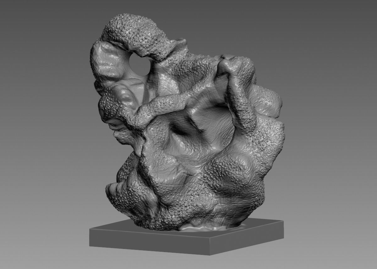 Modern Abstract Decorative sculpture 3d print model 3D print model_50