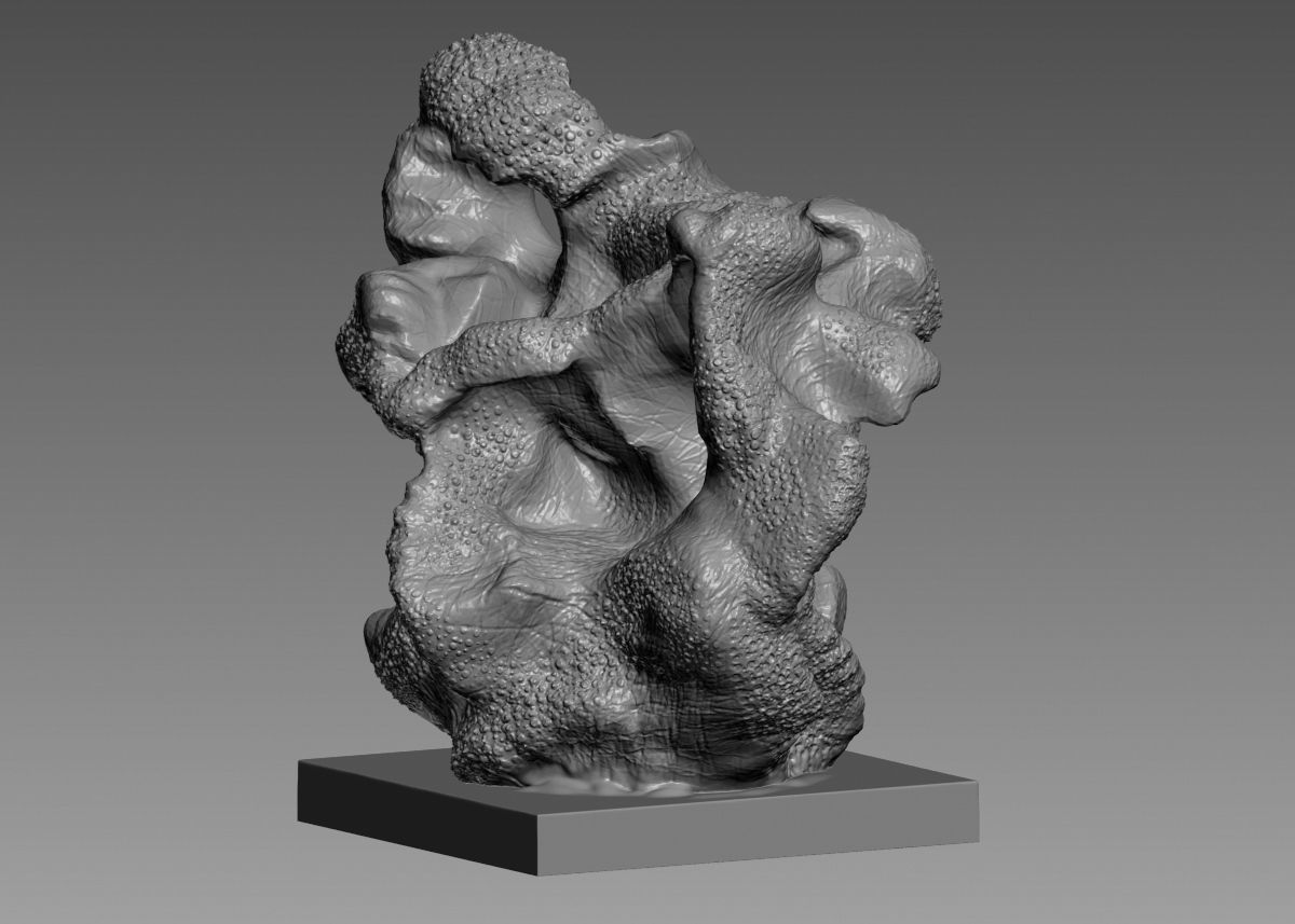 Modern Abstract Decorative sculpture 3d print model 3D print model_51