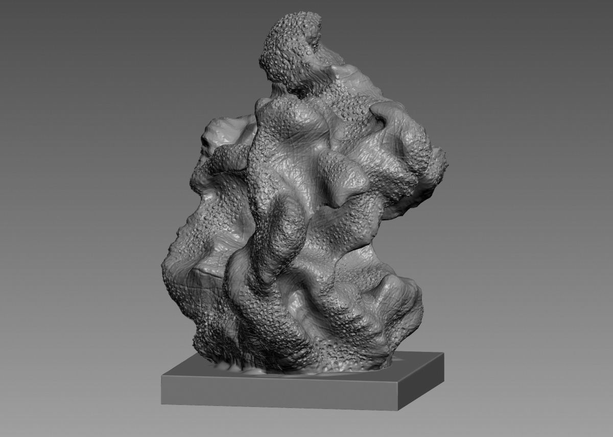 Modern Abstract Decorative sculpture 3d print model 3D print model_45