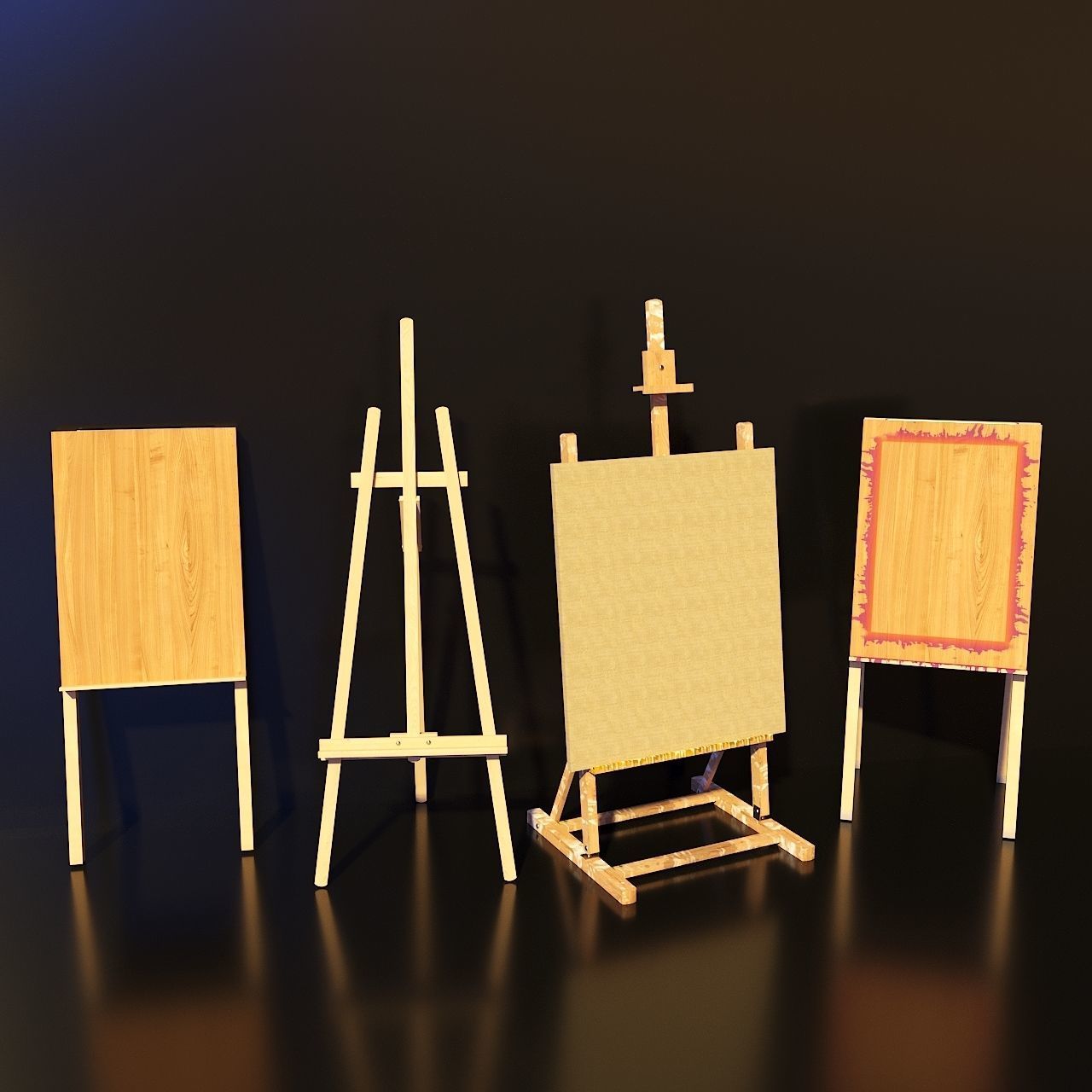 Artist Studio Set 190 3D model_18