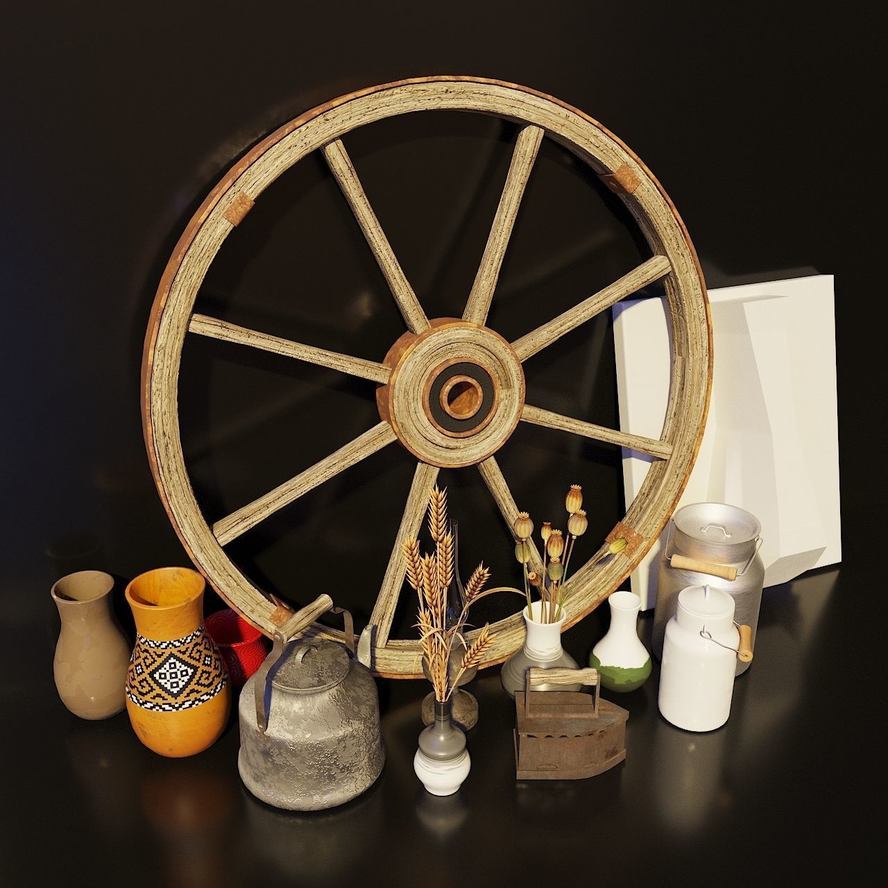 Artist Studio Set 190 3D model_20