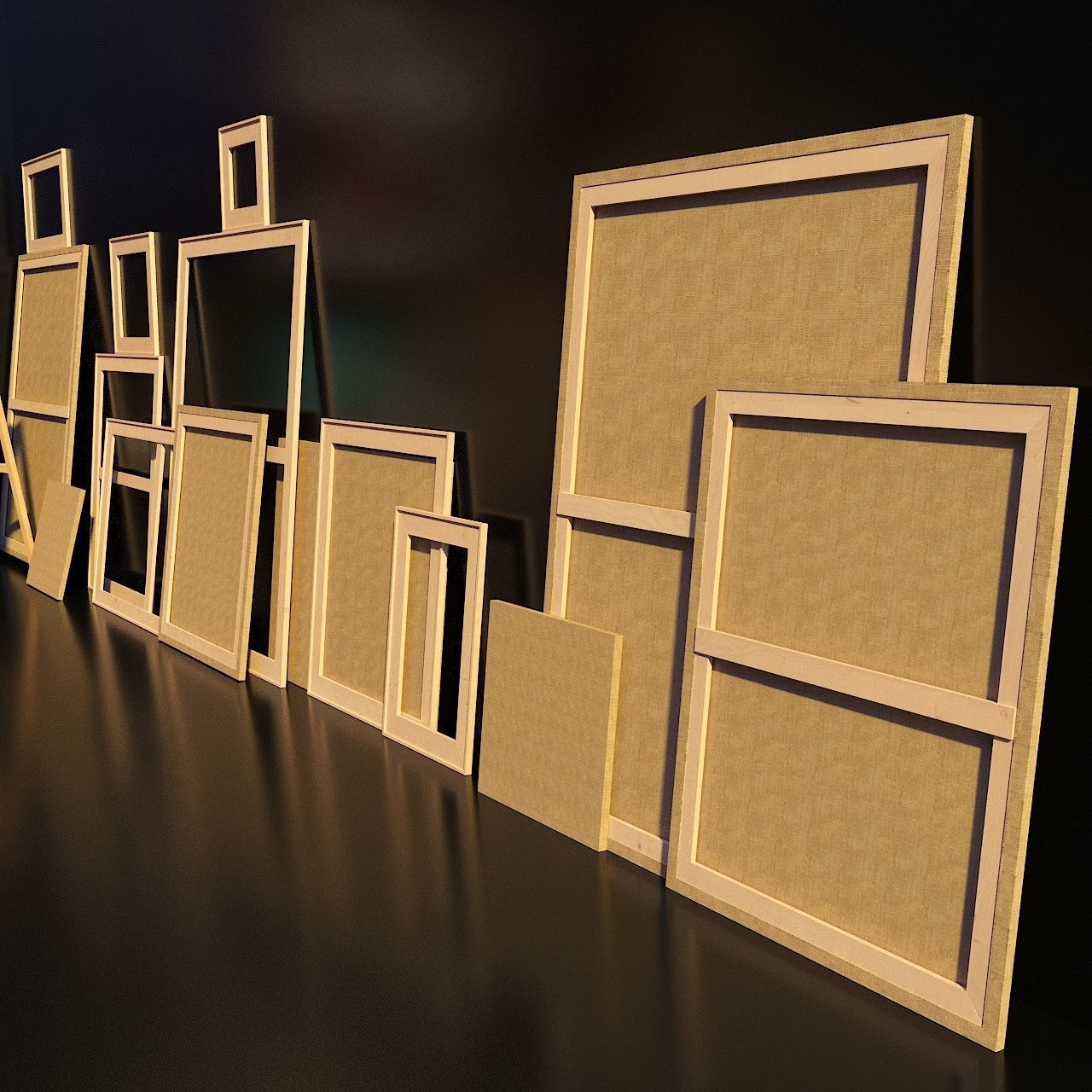 Artist Studio Set 190 3D model_12