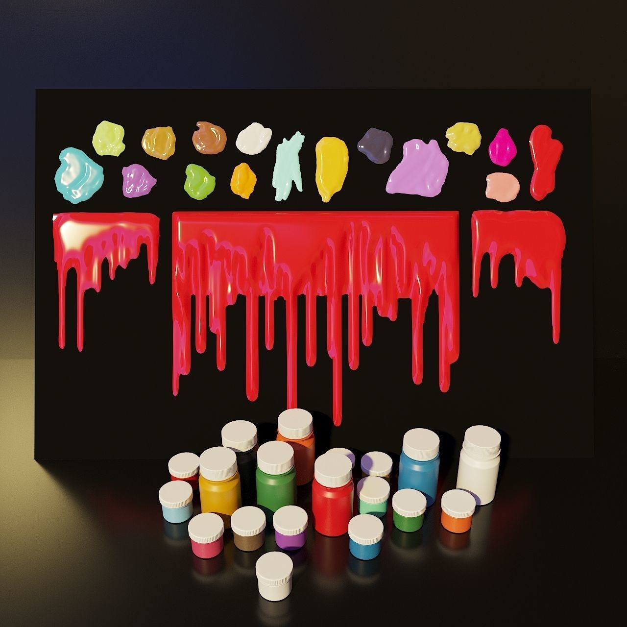 Artist Studio Set 190 3D model_22