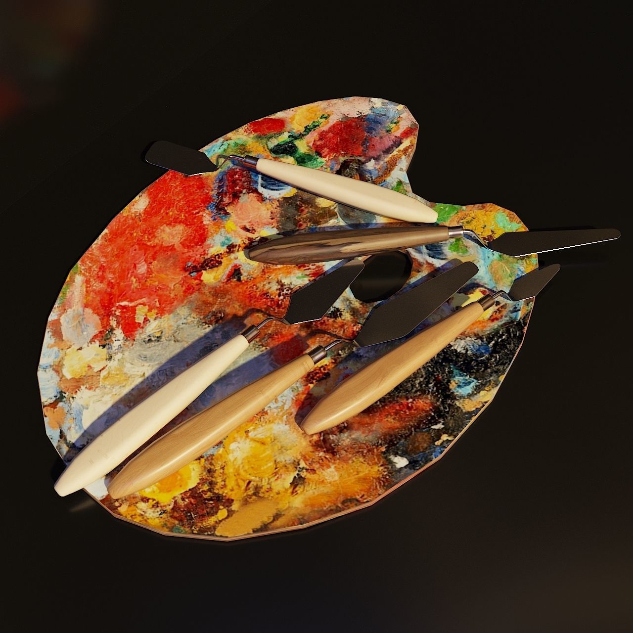 Artist Studio Set 190 3D model_21