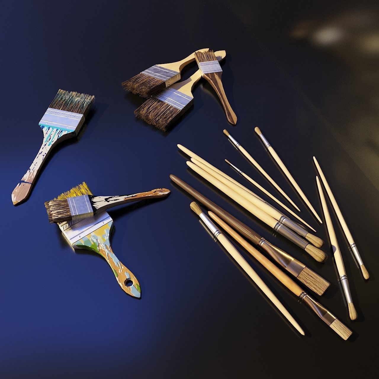 Artist Studio Set 190 3D model_14
