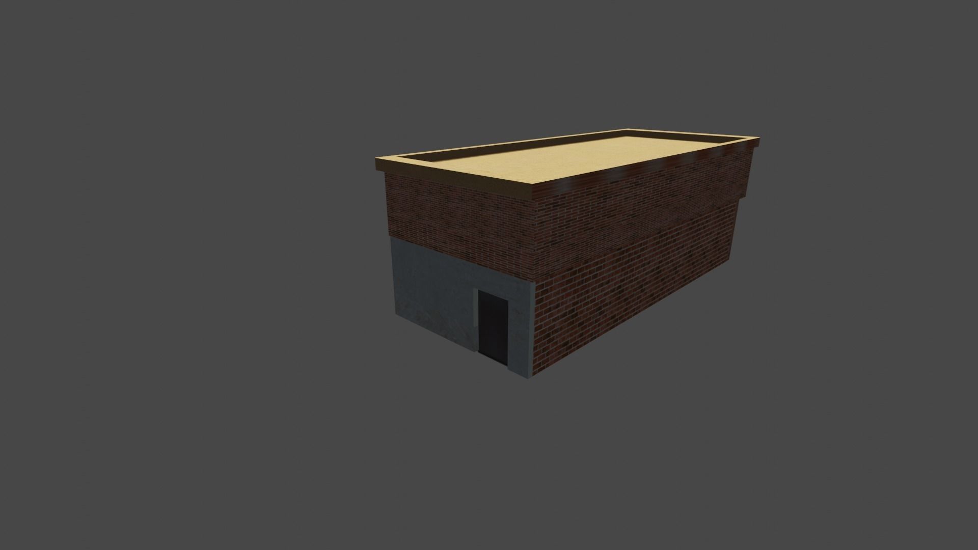 Laundromat Exterior with Interior Free low-poly 3D model_4