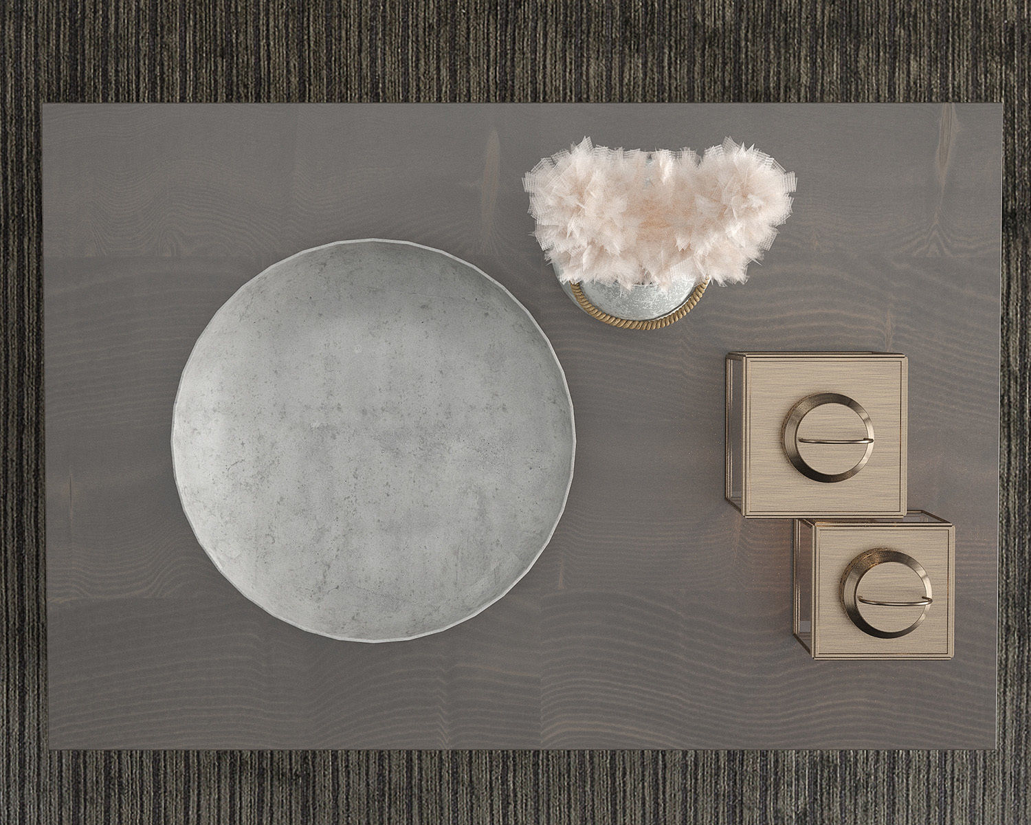 Modern Outdoor Wood Furniture Set 3D model_5