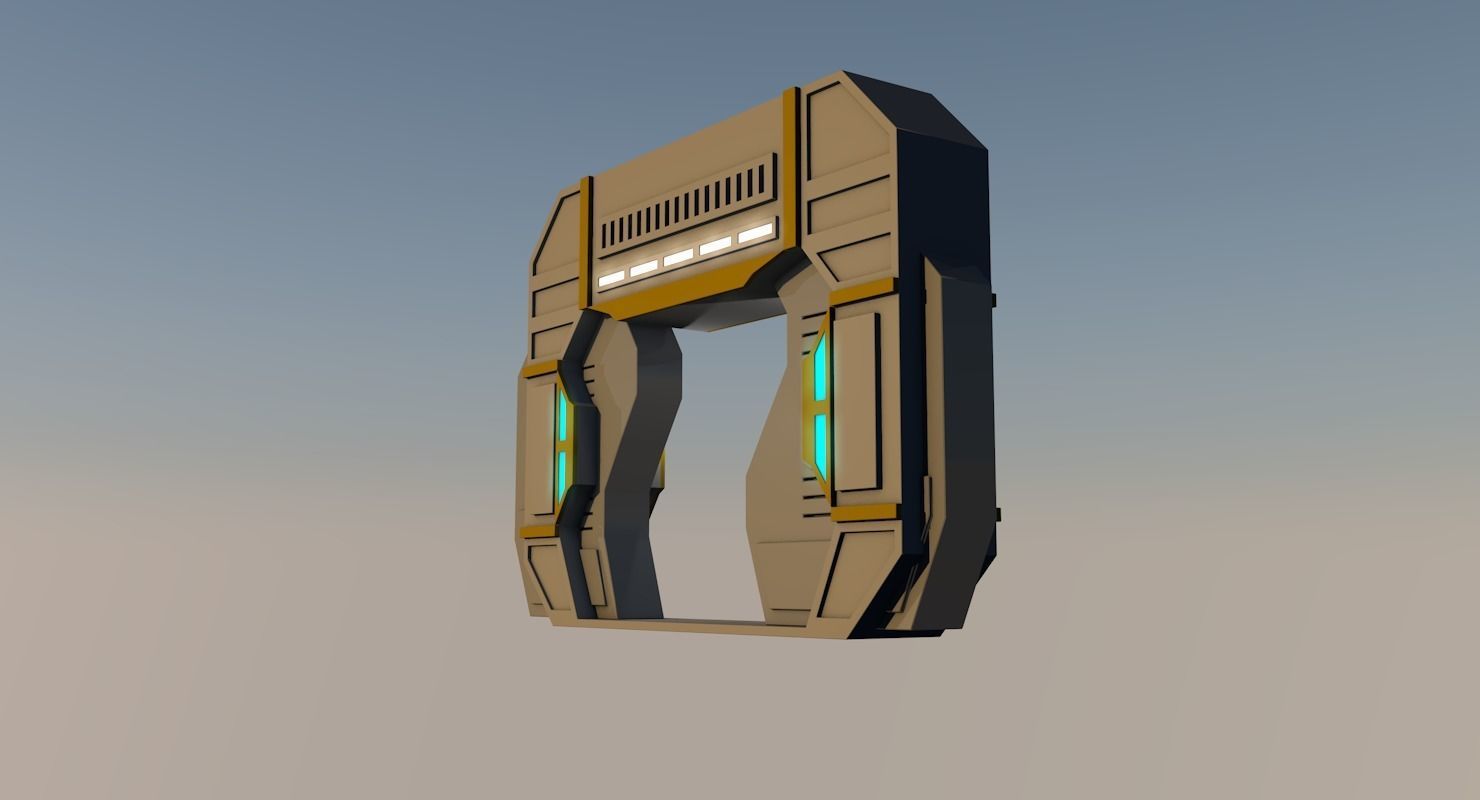 Sci Fi Corridor     3D model_8