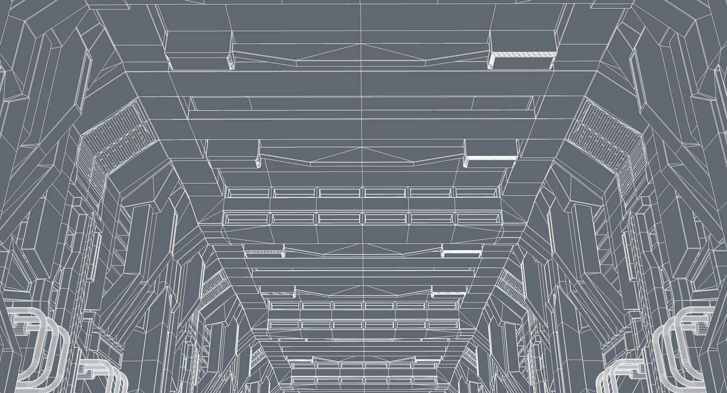 Sci Fi Corridor     3D model_12