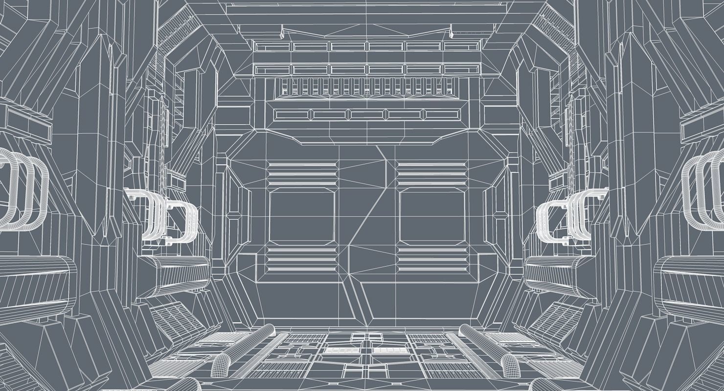 Sci Fi Corridor     3D model_14