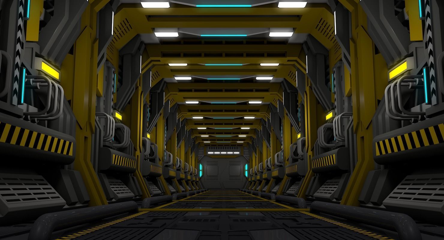 Sci Fi Corridor     3D model_1